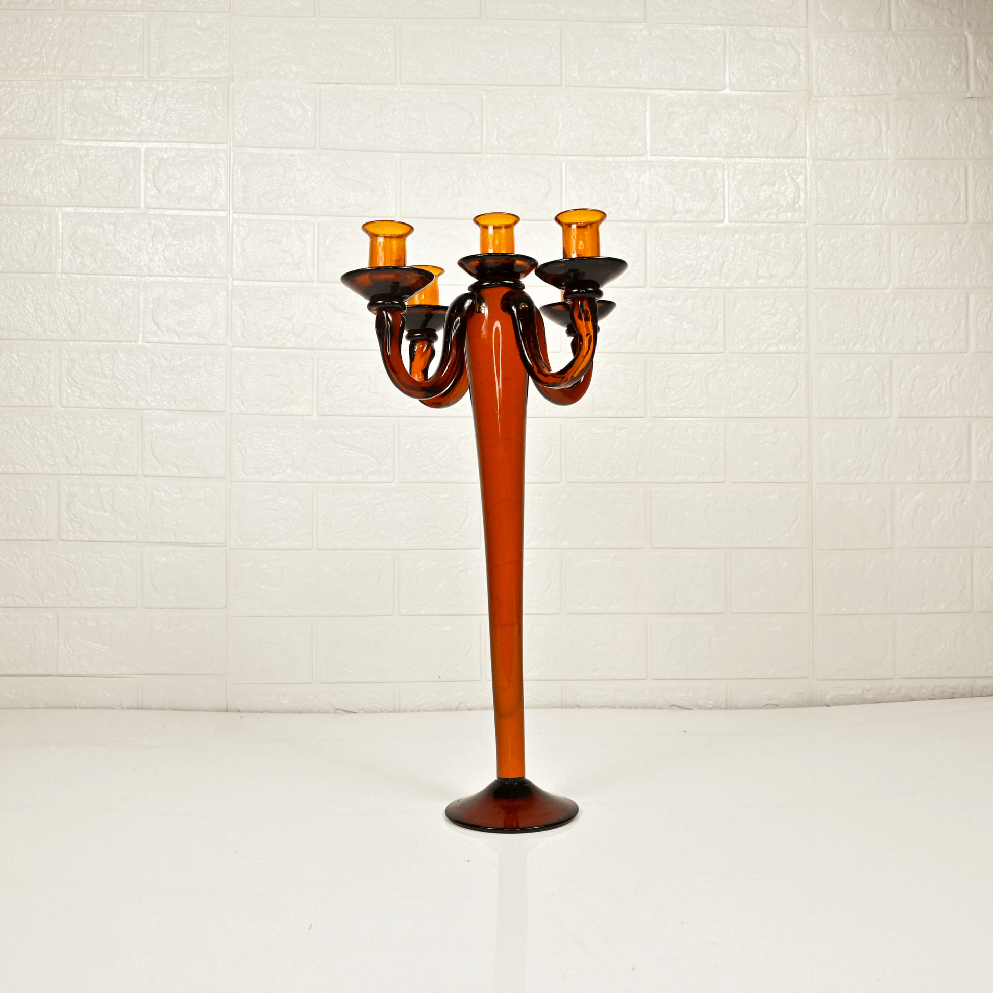 BROWN CANDLE STAND - Oriental Flowers