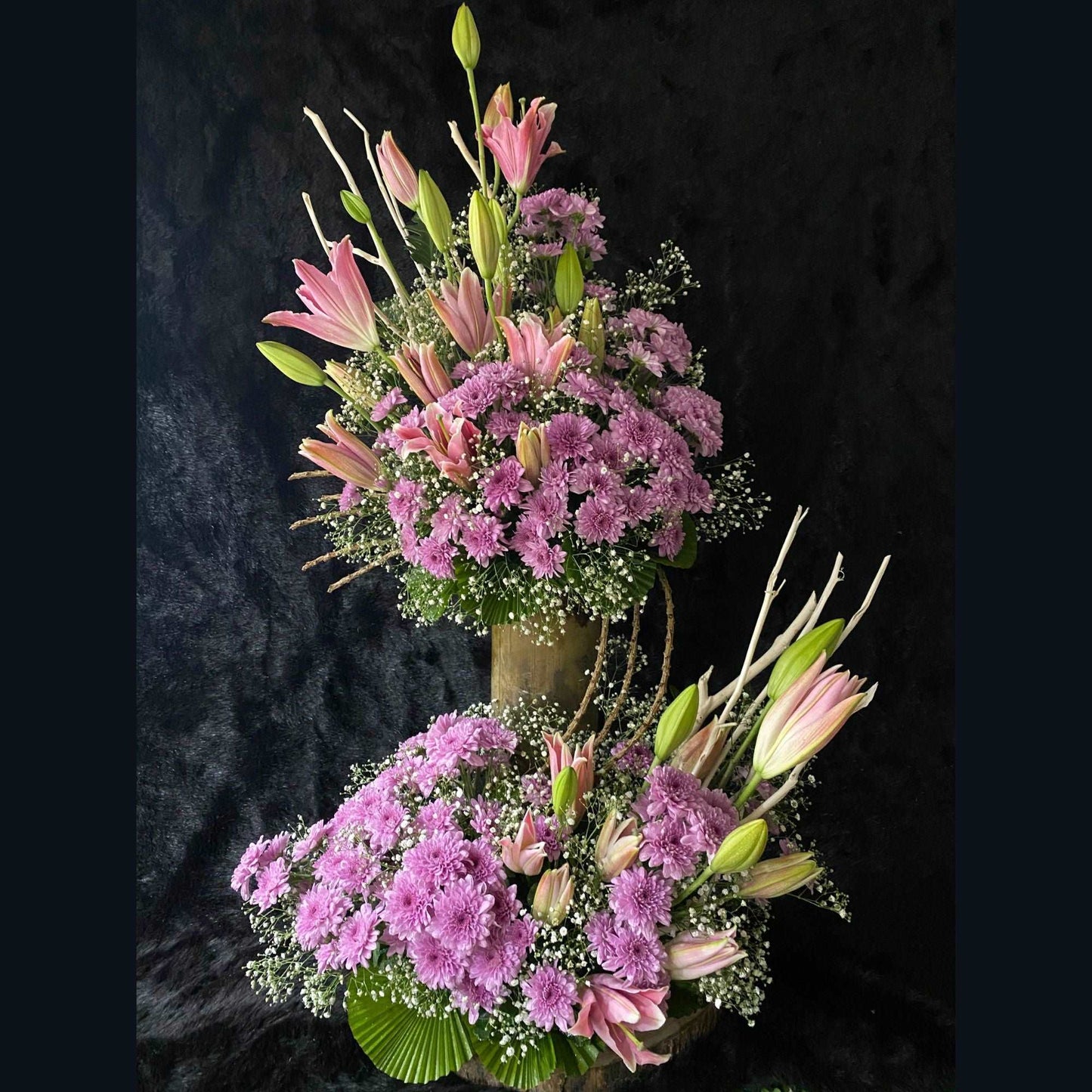 Online Pastel Velvet Fresh Flower Bouquet In Kolkata