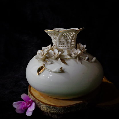 CERAMIC DESIGN VASE - Oriental Flowers