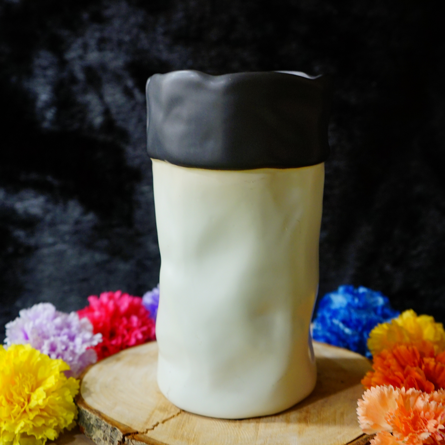 CERAMIC DESIGN VASE - Oriental Flowers