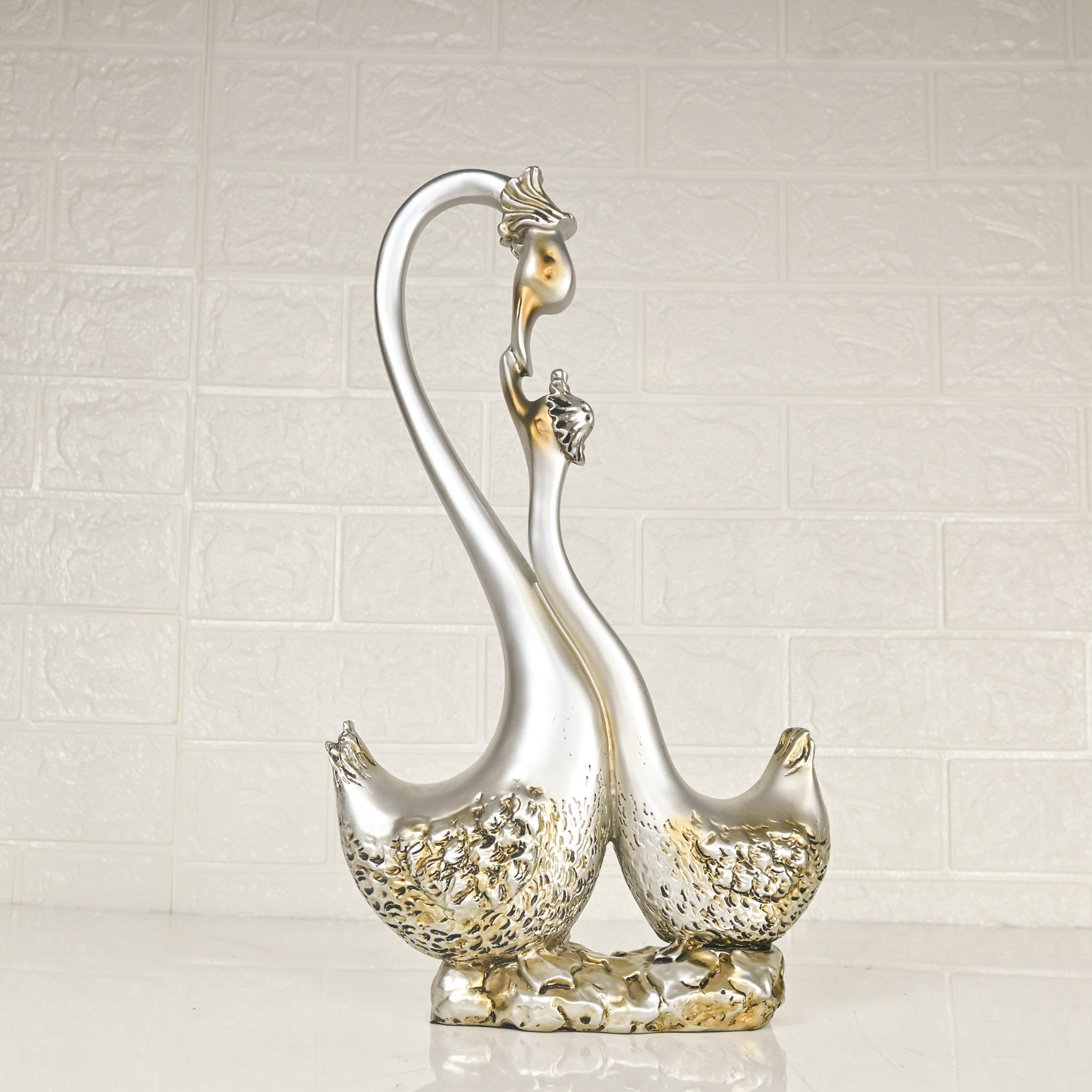 DUCK SHOWPIECE - Oriental Flowers