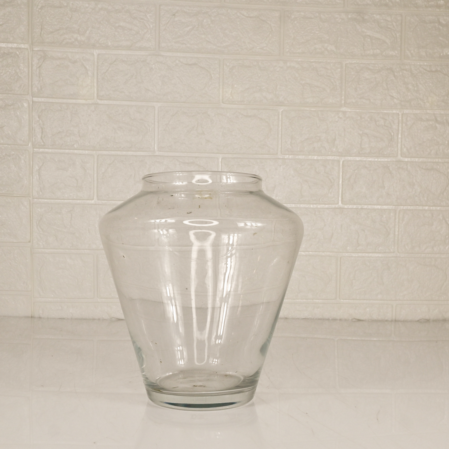 GLASS JAR VASE - Oriental Flowers