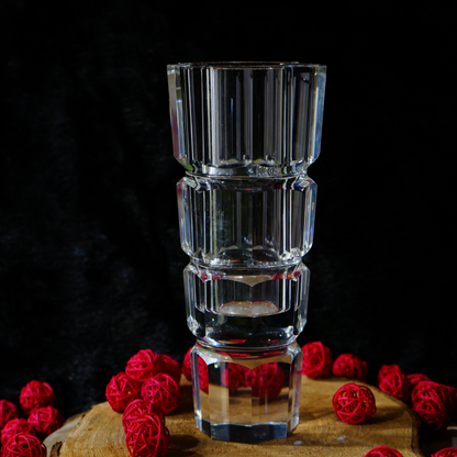 GLASS VASE - Oriental Flowers