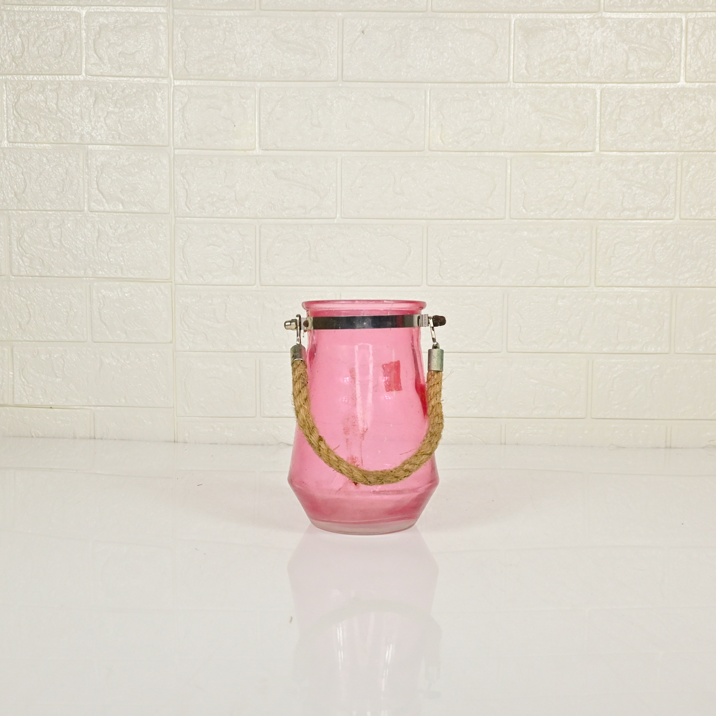 GLASS JAR VASE - Oriental Flowers