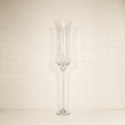 GLASS LONG VASE - Oriental Flowers