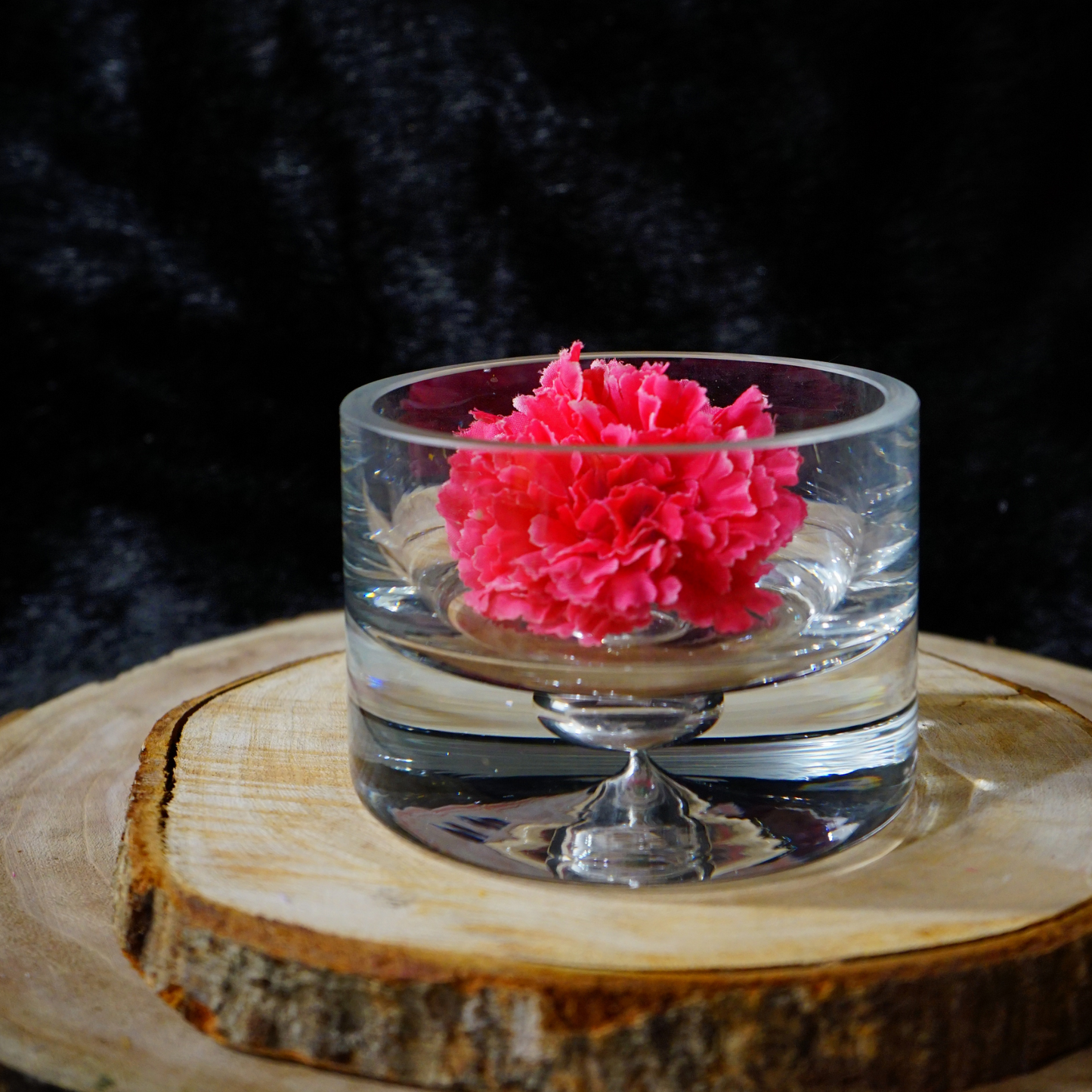 GLASS VASE - Oriental Flowers