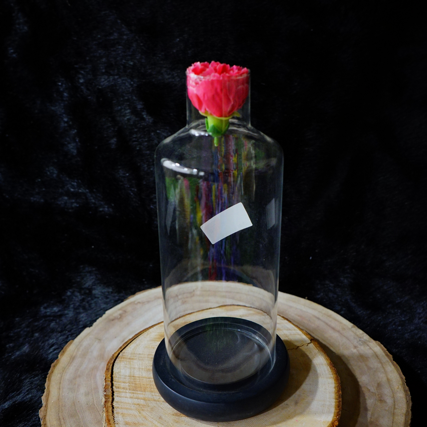 GLASS JAR VASE - Oriental Flowers