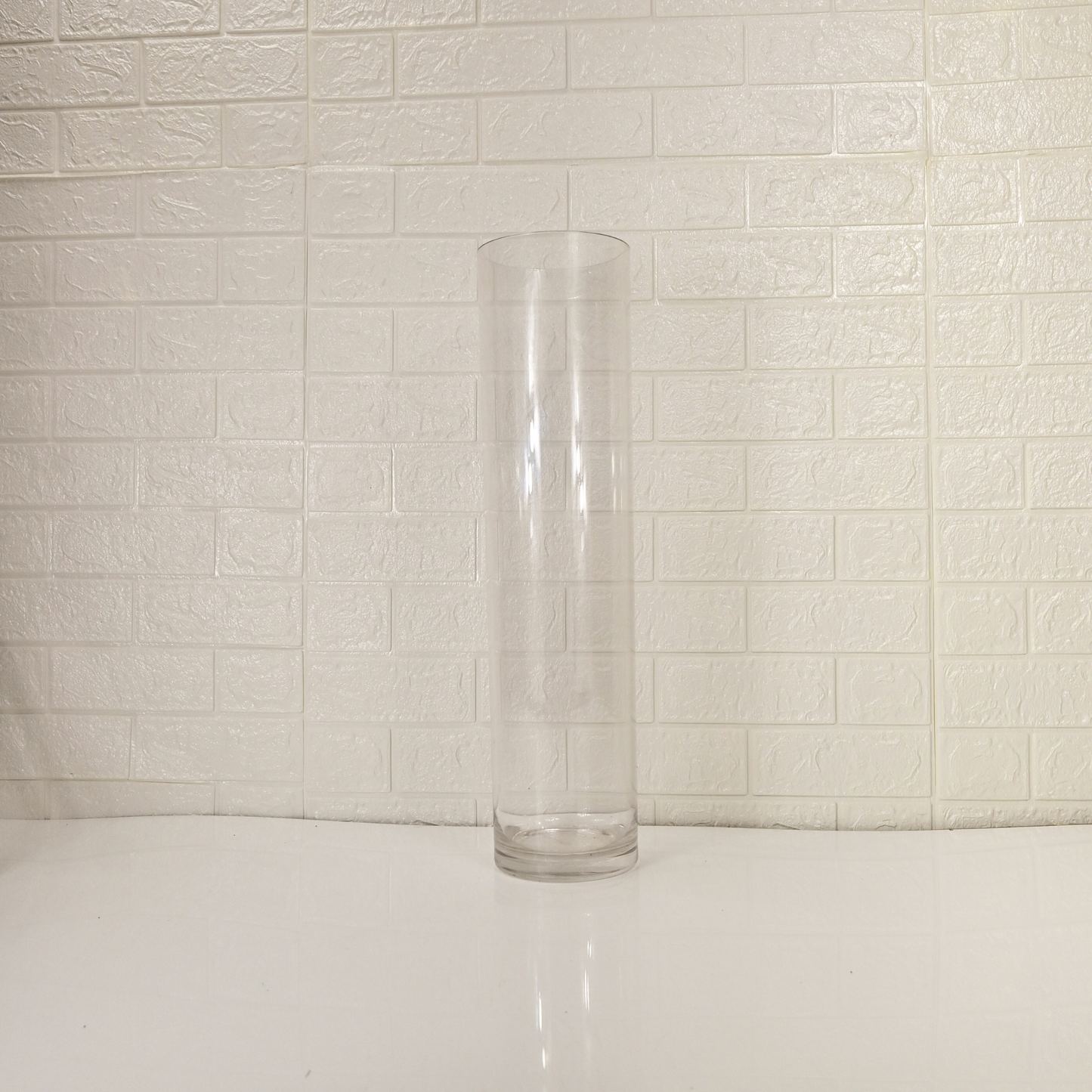 LONG GLASS FLOWERS VASE - Oriental Flowers