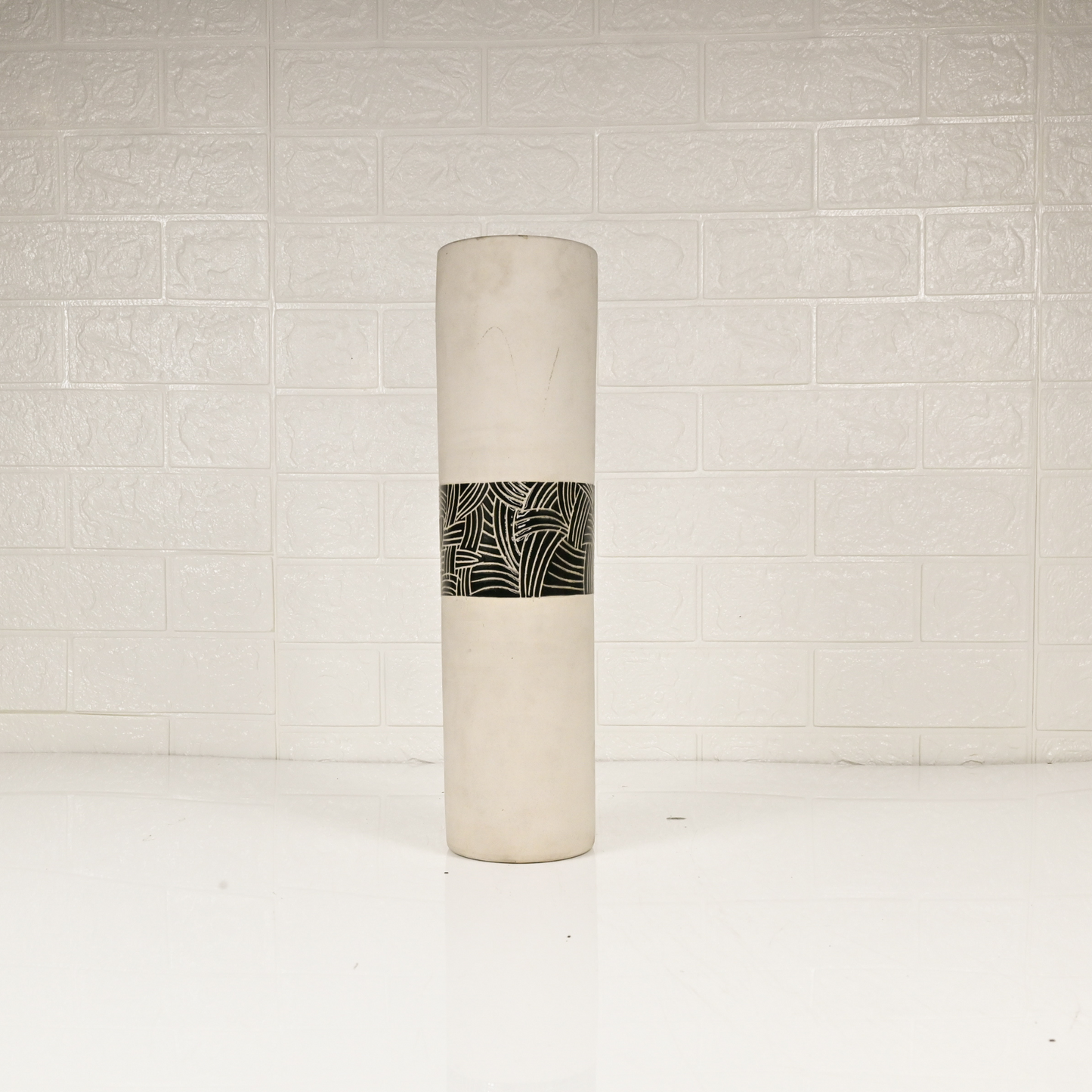 CERAMIC LONG VASE - Oriental Flowers