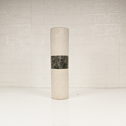 CERAMIC LONG VASE - Oriental Flowers