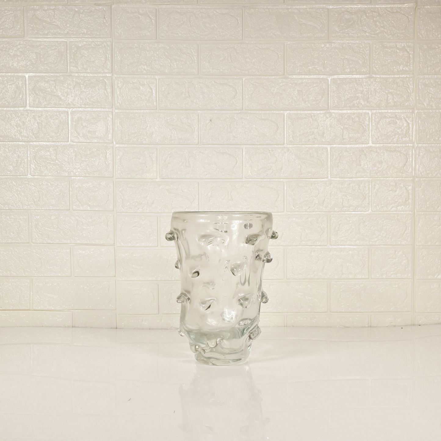 GLASS DESIGN VASE - Oriental Flowers