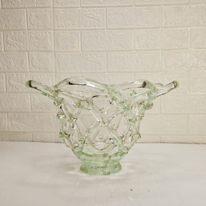 GLASS DESIGN VASE - Oriental Flowers