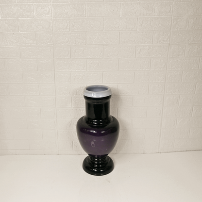 BLACK GLASS FLOWERS VASE - Oriental Flowers