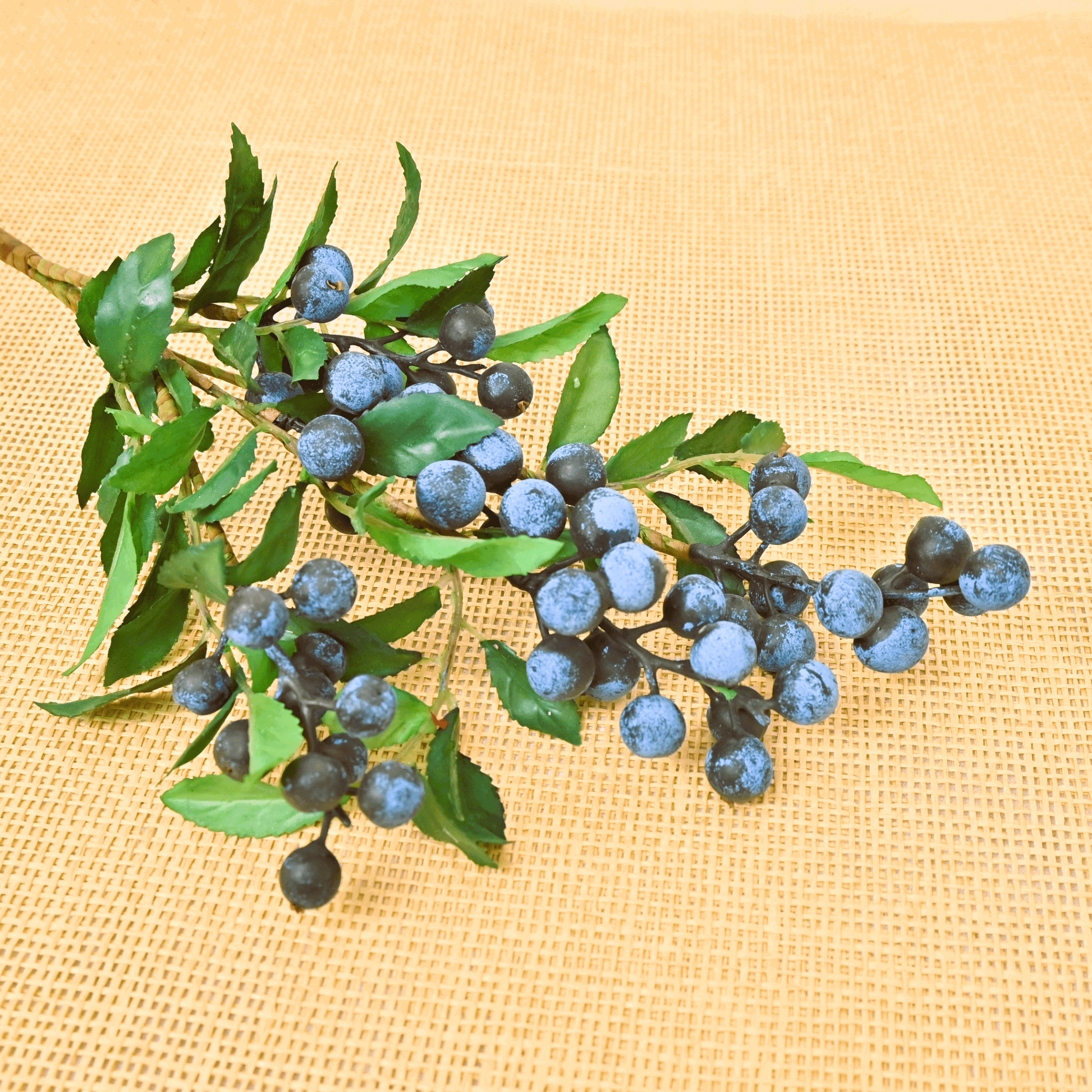 ORIENTAL FLOWERS ARTIFICIAL BLUEBERRY (PACK OF 1) - Oriental Flowers