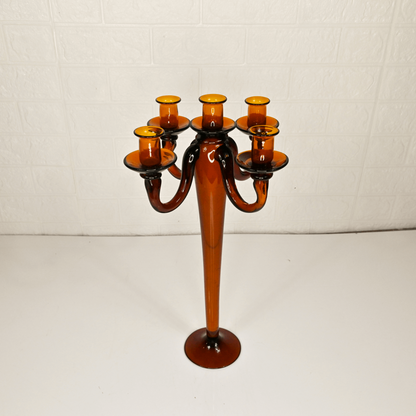 BROWN CANDLE STAND - Oriental Flowers