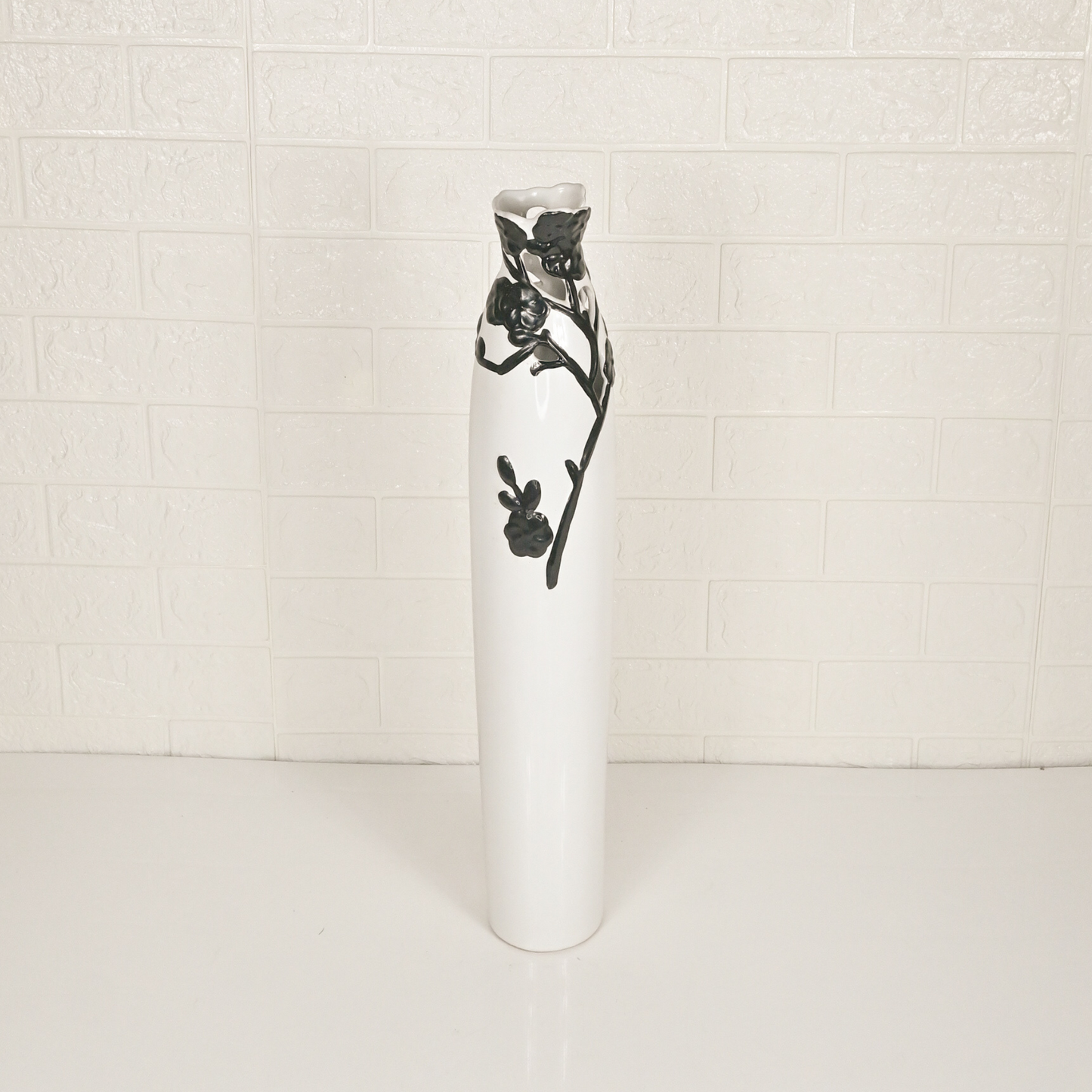 CERAMIC ART VASE - Oriental Flowers