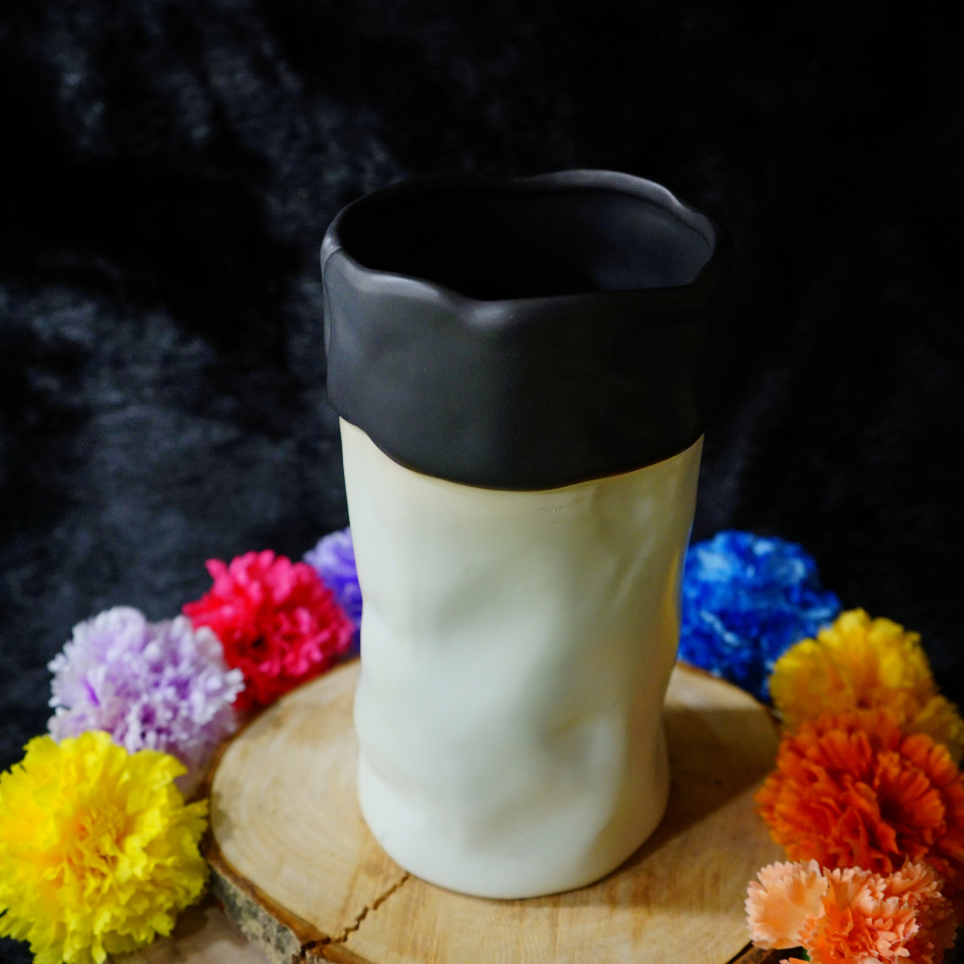 CERAMIC DESIGN VASE - Oriental Flowers