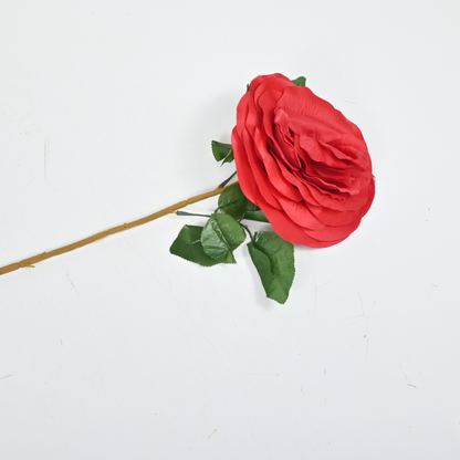 ORIENTAL FLOWERS ARTIFICIAL ROSE STICK WITH JUMBO FLOWER (PACK OF 1) - Oriental Flowers