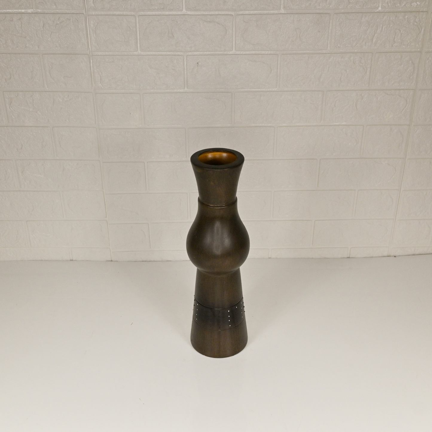 WOOD FLOWER VASE - Oriental Flowers