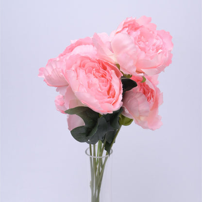 ORIENTAL FLOWERS ARTIFICIAL PEONY BUNCH OF 7 FLOWERS (PACK OF 1) - Oriental Flowers