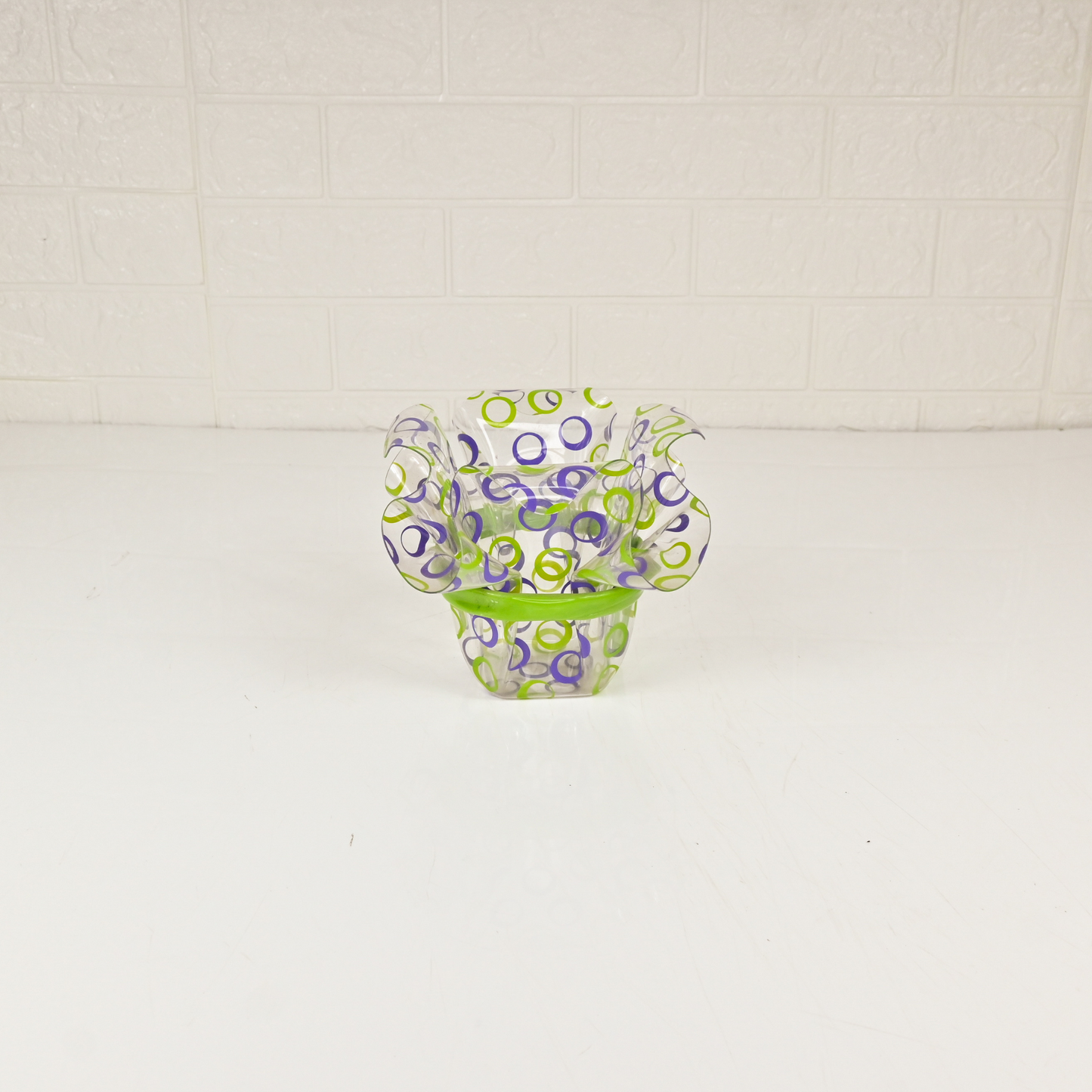 FIBRE DESIGN VASE - Oriental Flowers