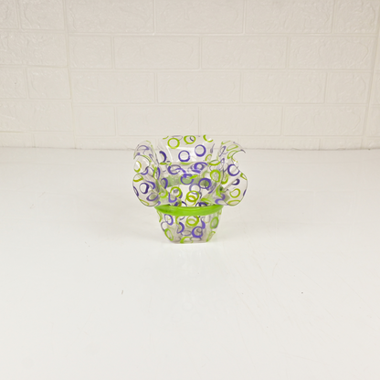 FIBRE DESIGN VASE - Oriental Flowers