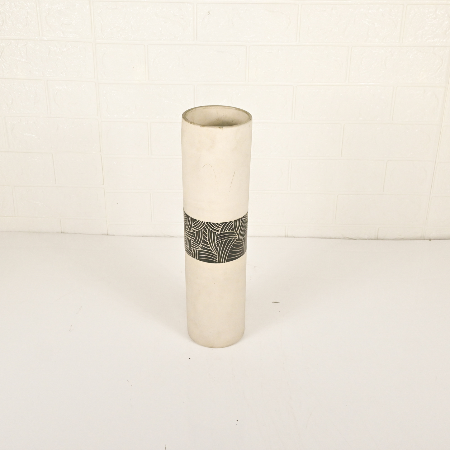 CERAMIC LONG VASE - Oriental Flowers