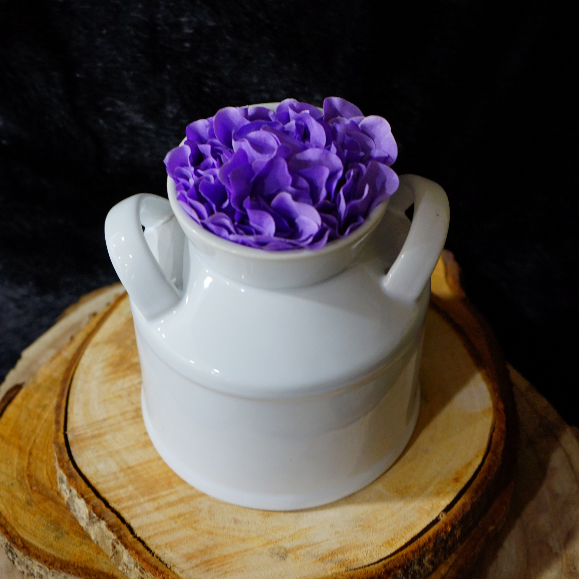 CERAMIC JAR VASE - Oriental Flowers