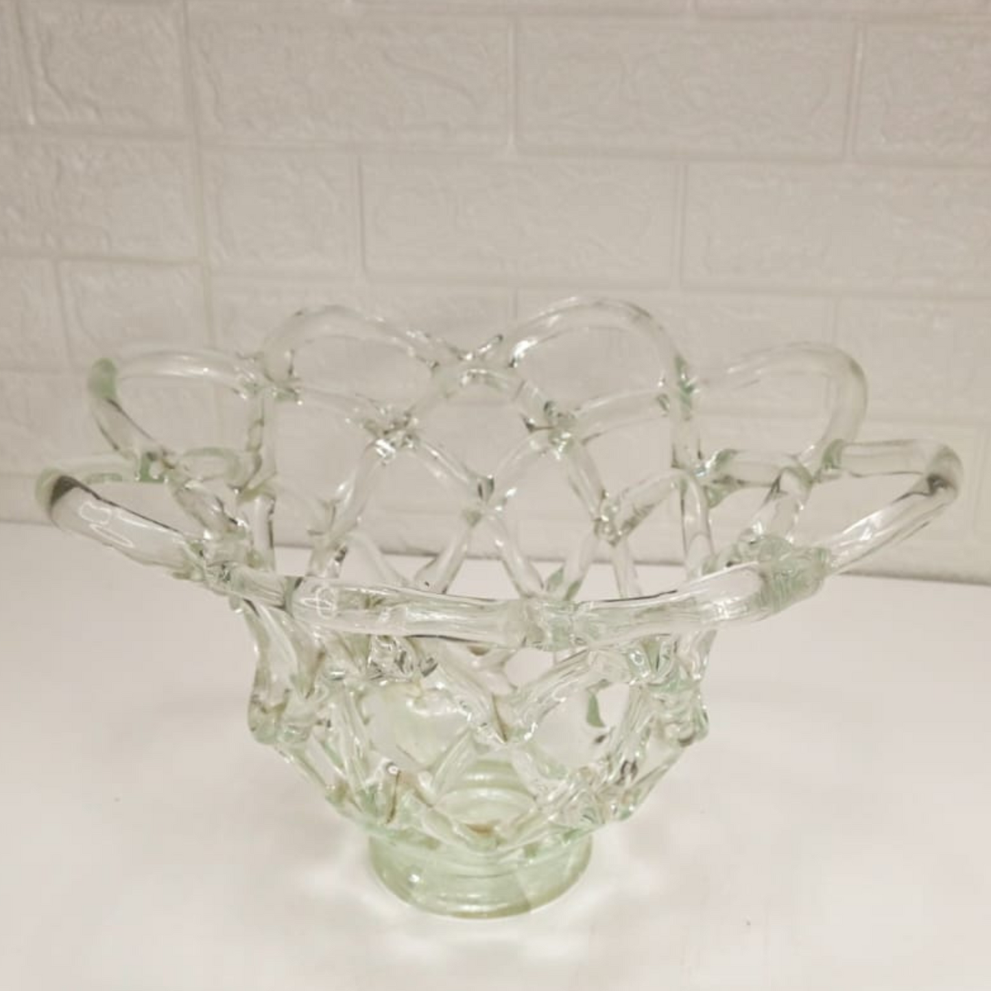 GLASS DESIGN VASE - Oriental Flowers