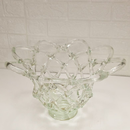 GLASS DESIGN VASE - Oriental Flowers