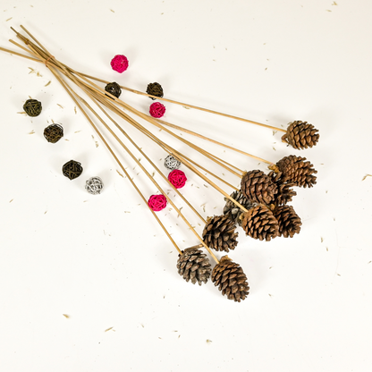 ORIENTAL FLOWERS PINE CONE STICK (PACK OF 10) - Oriental Flowers