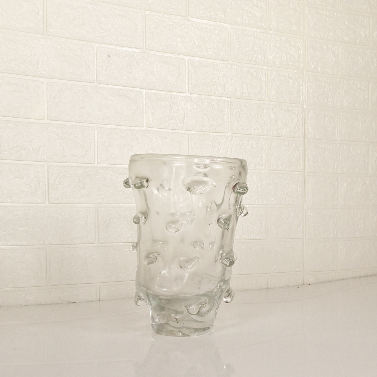 GLASS DESIGN VASE - Oriental Flowers