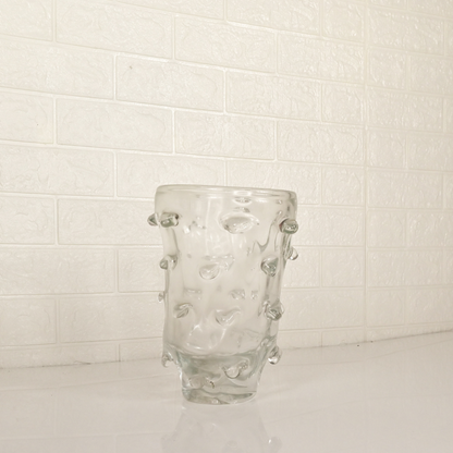 GLASS DESIGN VASE - Oriental Flowers