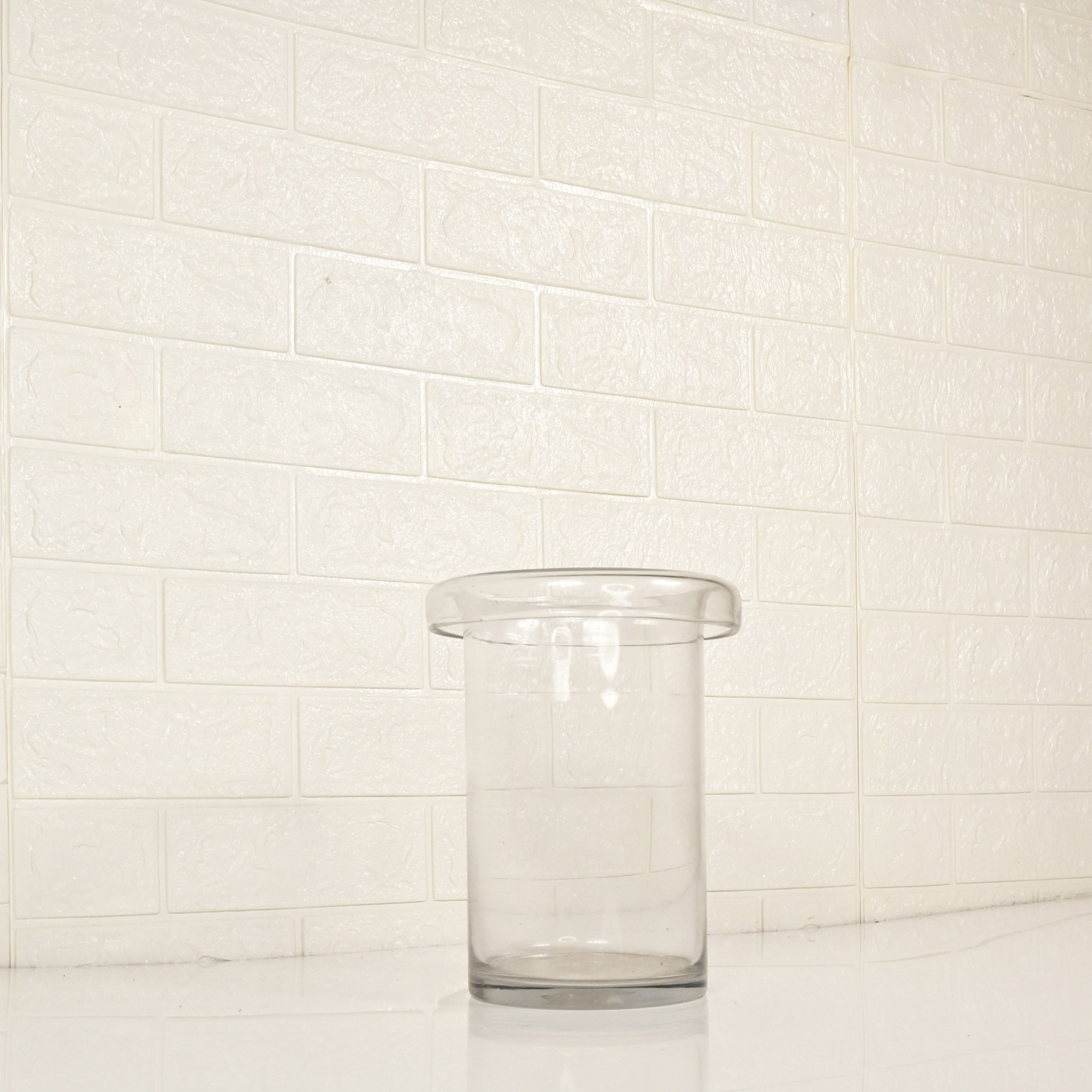 GLASS JAR VASE - Oriental Flowers