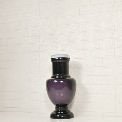 BLACK GLASS FLOWERS VASE - Oriental Flowers