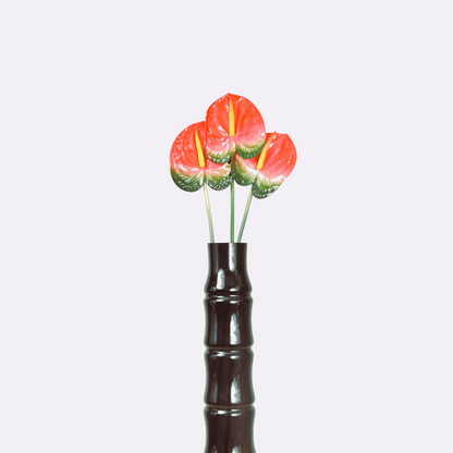 ORIENTAL FLOWERS ARTIFICIAL ANTHURIUM (PACK OF 3) - Oriental Flowers