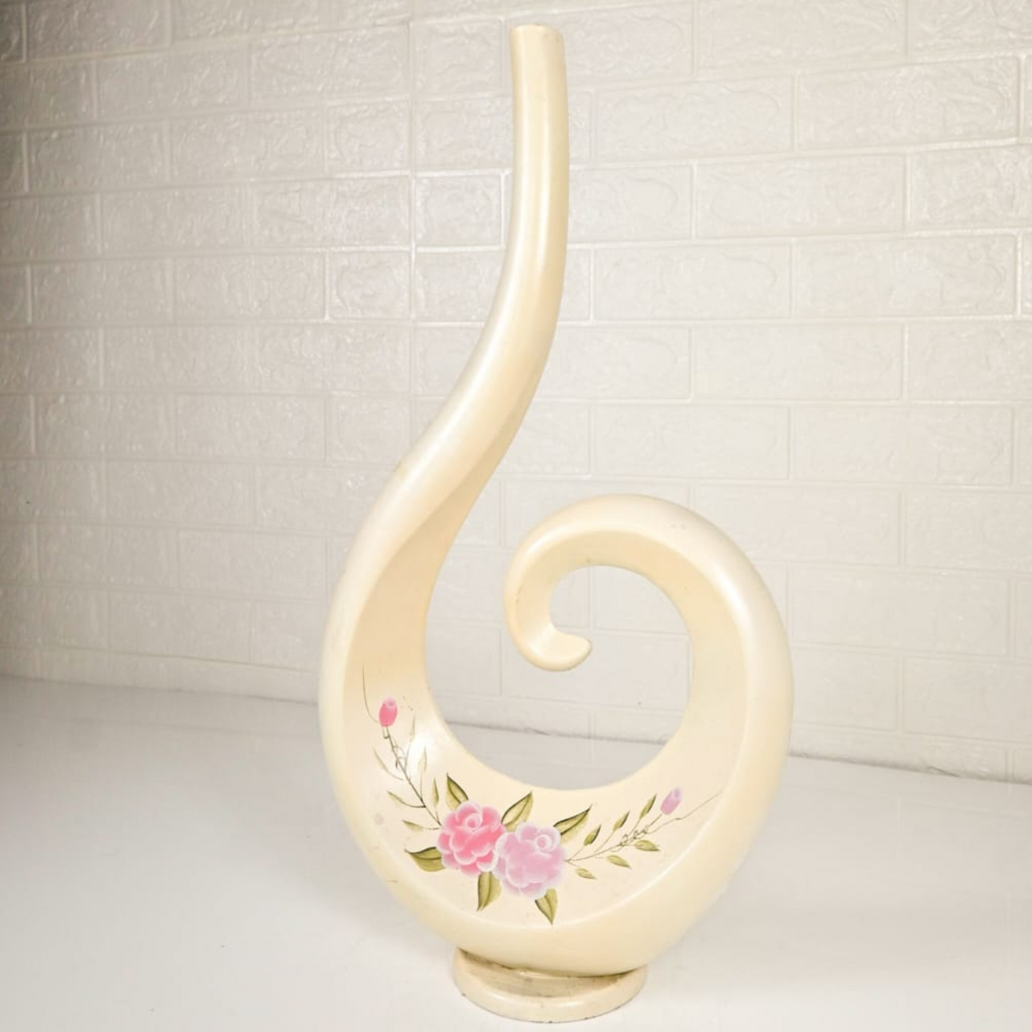 WOOD DESIGN VASE - Oriental Flowers