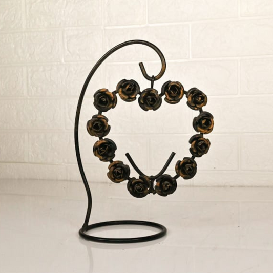 IRON CANDLE STAND - Oriental Flowers