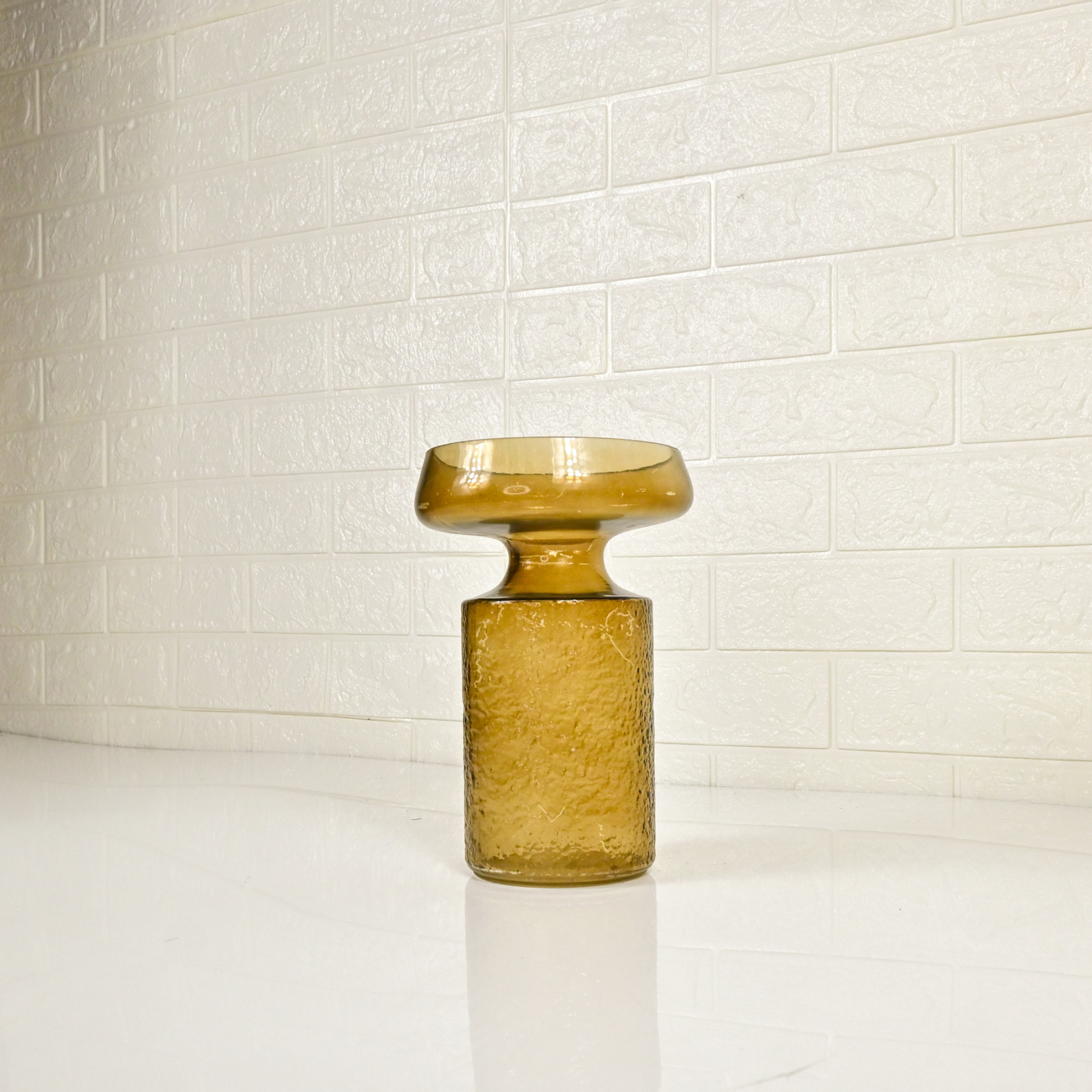 GLASS JAR VASE - Oriental Flowers