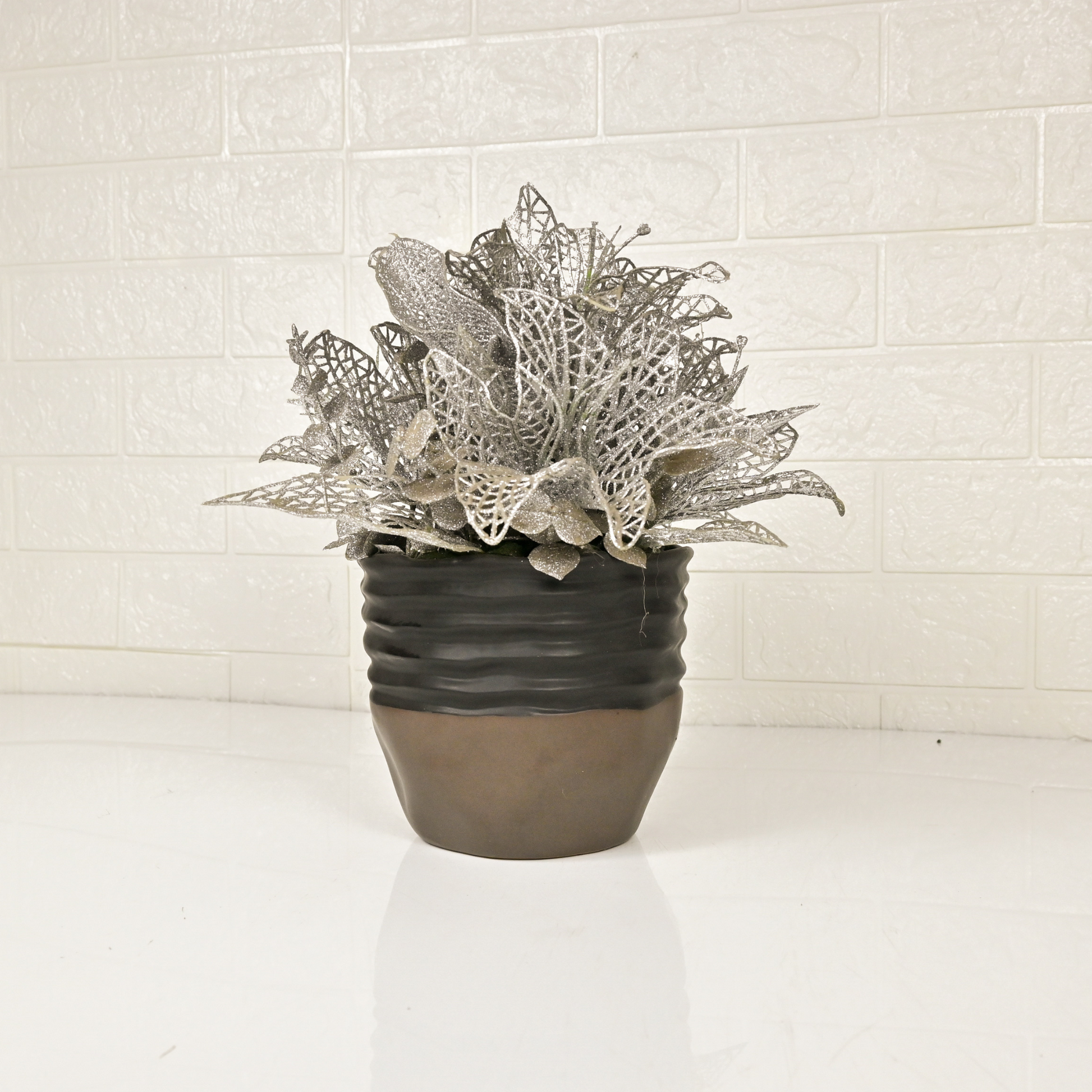 CERAMIC FLOWER SHOWPIECE - Oriental Flowers